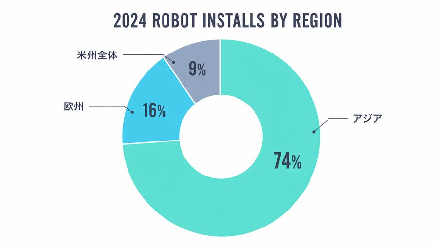 2024 Robot Installs by Region