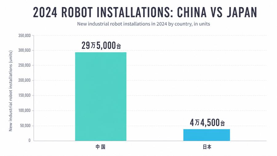 2024 Robot Installations: China vs Japan