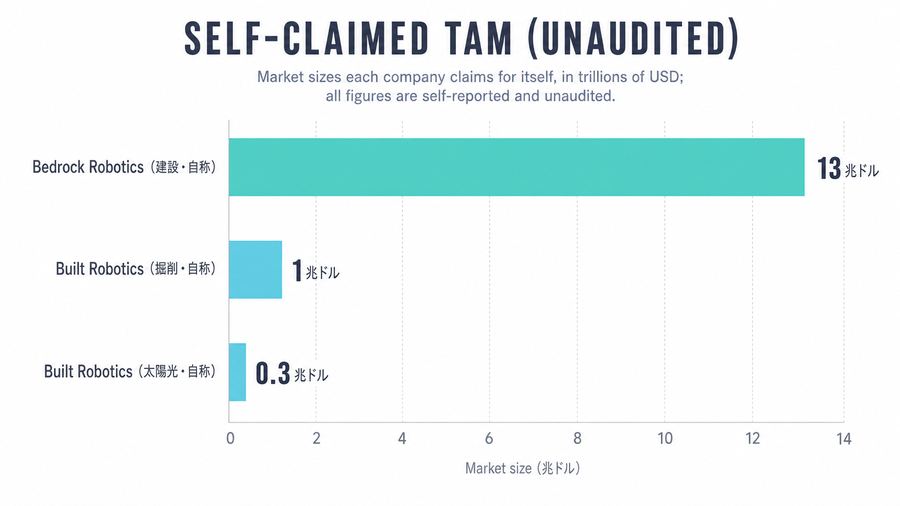 Self-claimed TAM (unaudited)