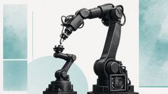 産業用ロボットアームが同型ロボットを組み立てる様子